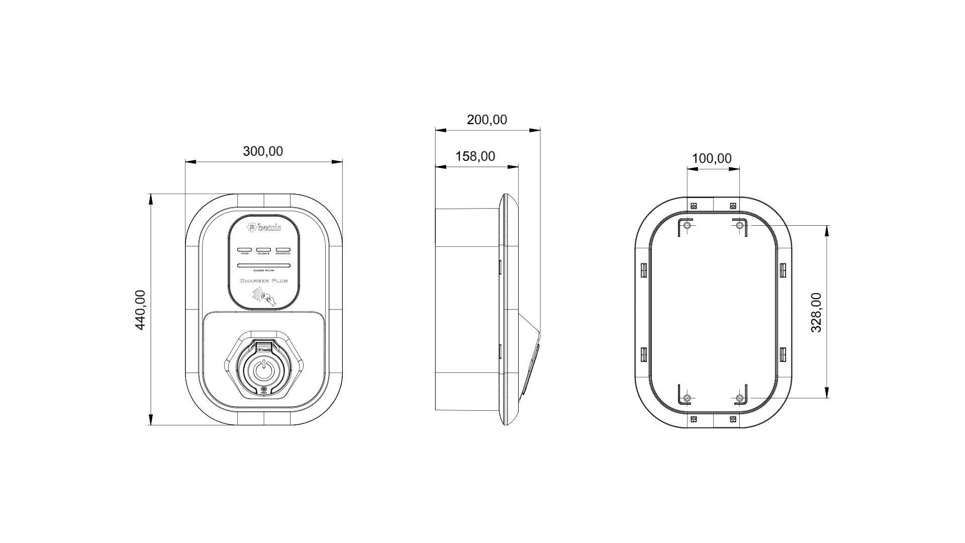 BEMIS Model 2 Charger Plus 2 — 22 kW Pano Prizli — ürün görseli